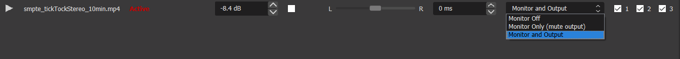 Monitoring settings