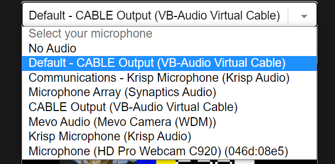 microphone option